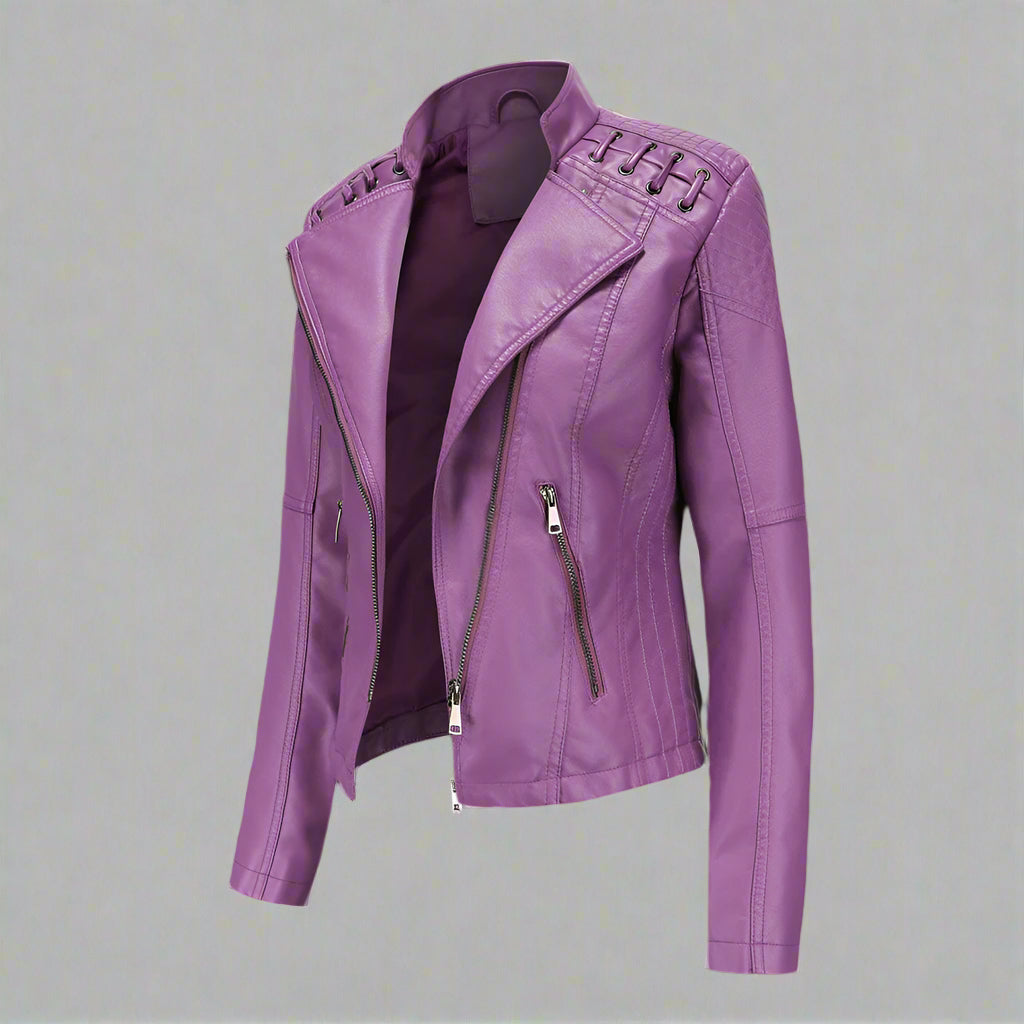 Women's Slim Fit Leather Jacket