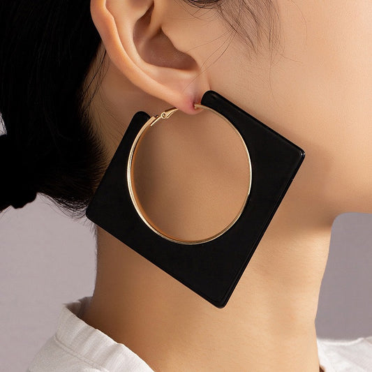 Square Hollow Earrings for Women