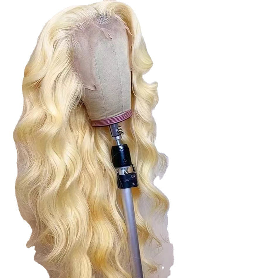 613 Platinum Blonde Body Wave Lace Front Wig – 100% Real Human Hair