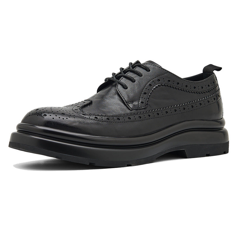 Men's Leather Brogue Derby Shoes