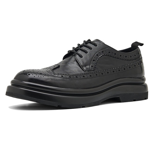Men's Leather Brogue Derby Shoes
