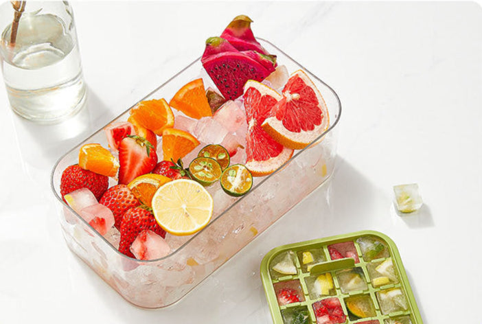 64 Grid 2-Layer Press Type Silicone Ice Tray