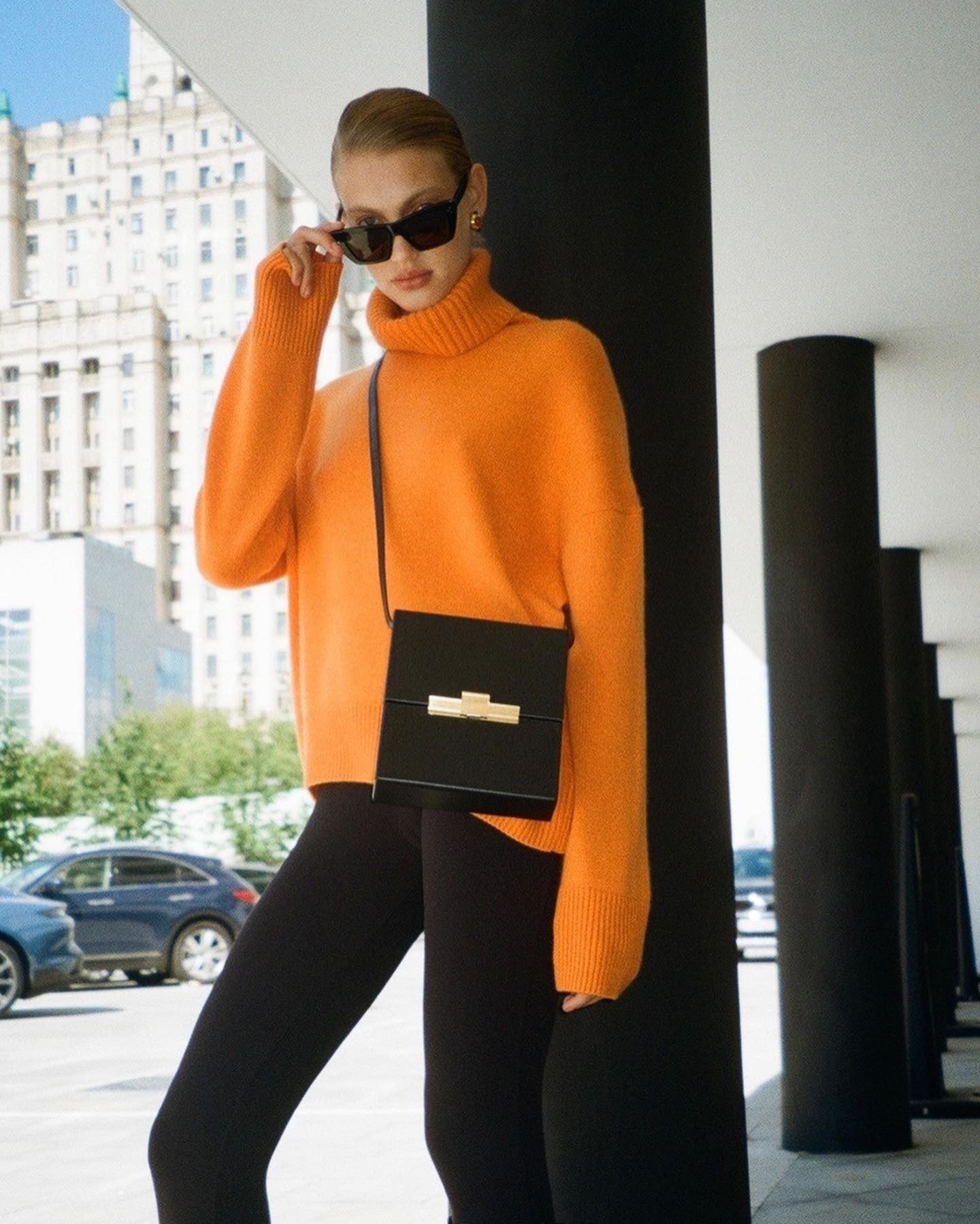 Oversized Wool Turtleneck Sweater