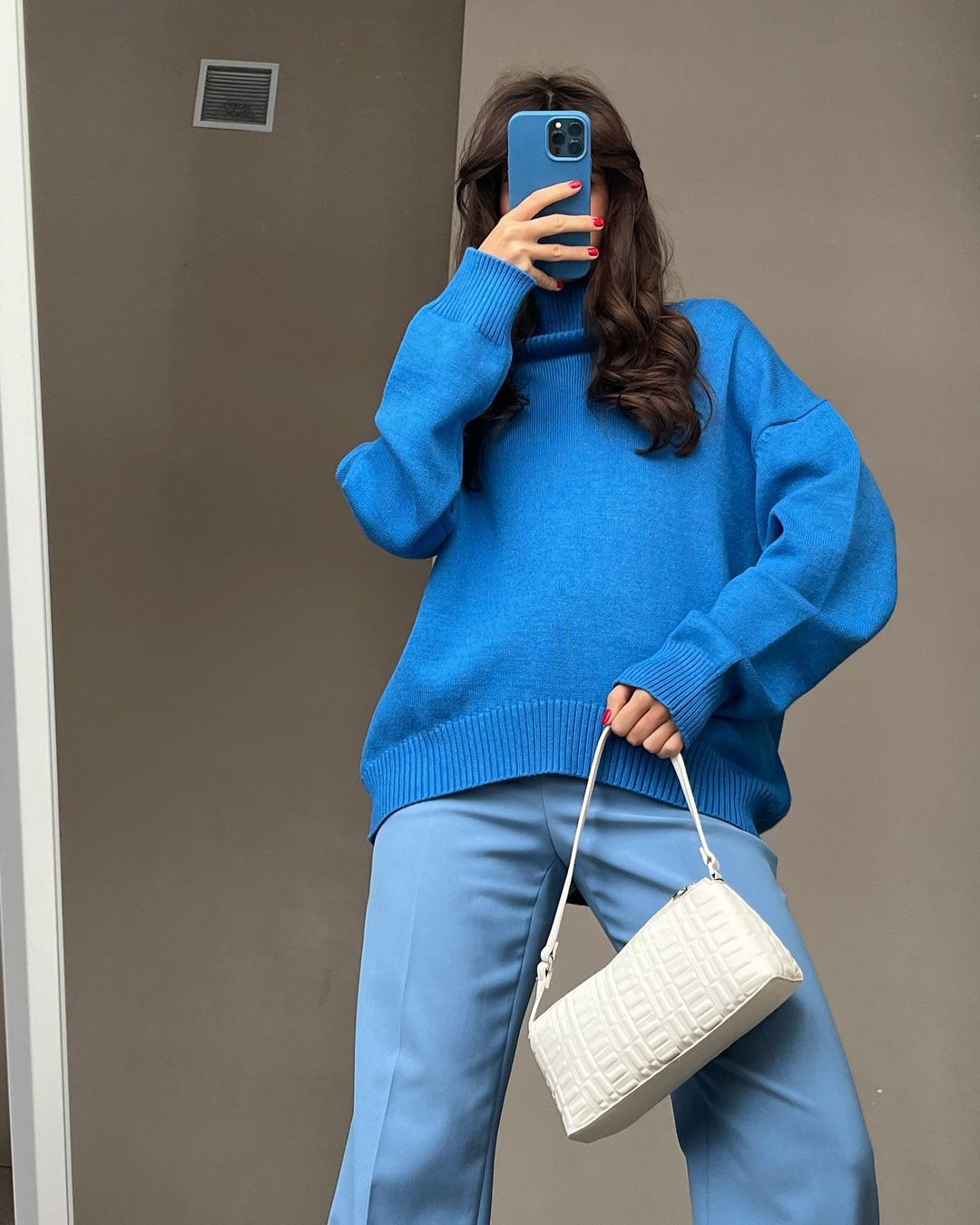 Oversized Wool Turtleneck Sweater