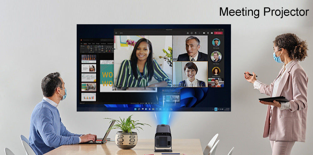 4K Ultra HD Android 11 HY320 Portable Mini Projector with 5.0 Bluetooth