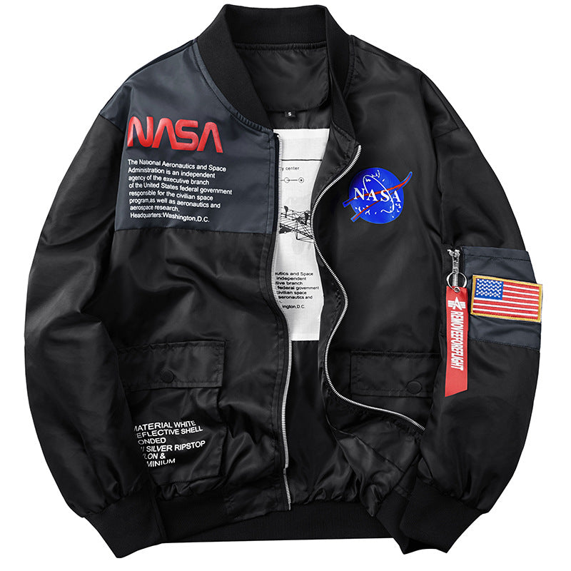 NASA Print Bomber Jacket