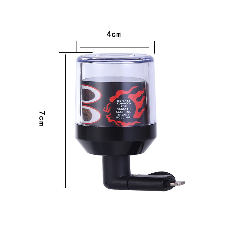 40mm Electric Herb Grinder with USB Micro-B, Type-C & iOS Connector