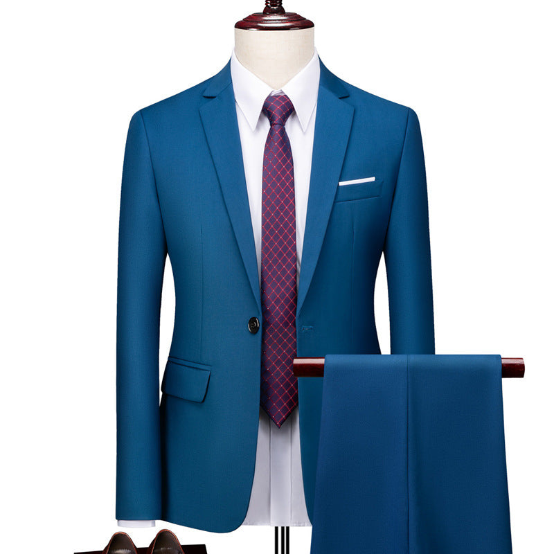 Men's Two-piece Business Casual Suit