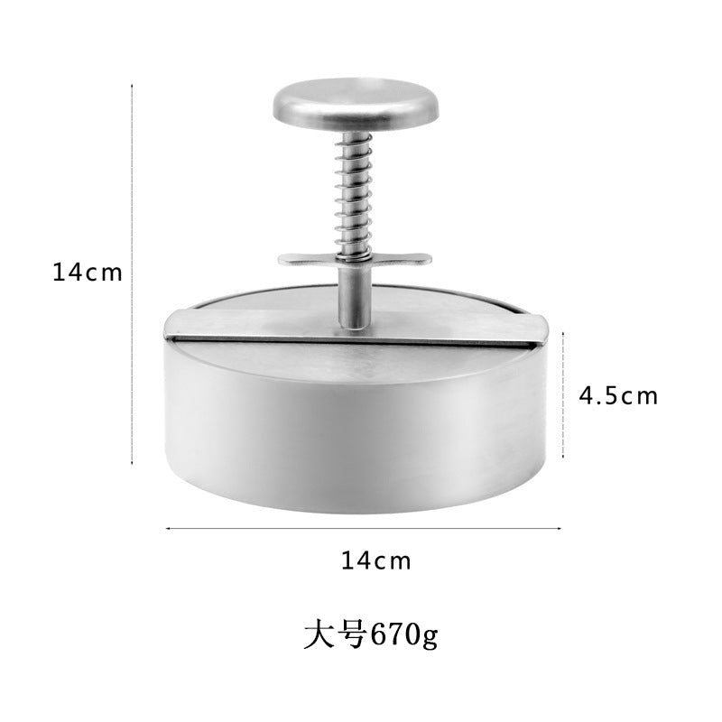 Stainless Steel Burger Meat Press