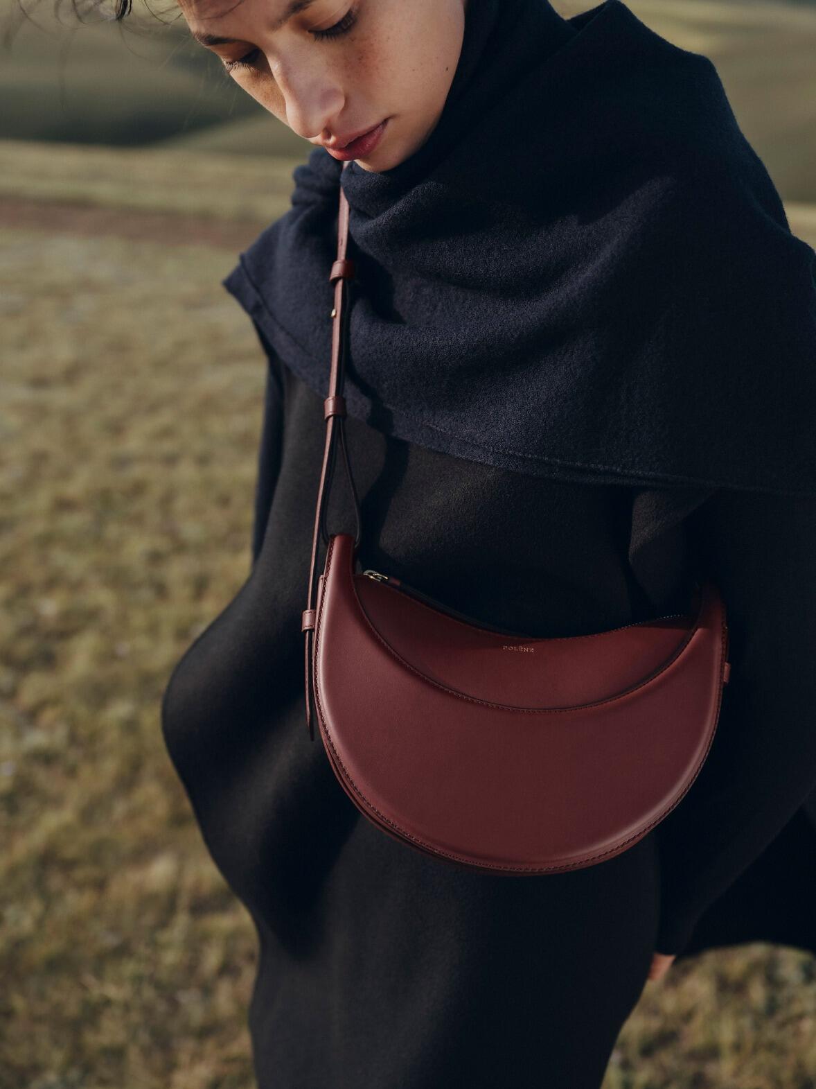 Polène Numéro Dix Bag in Textured Italian Calf Leather