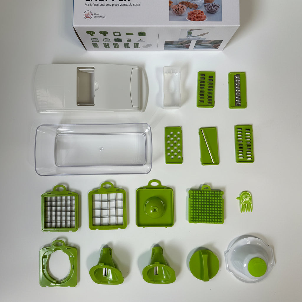 18-in-1 Vegetable Chopper, Slicer and Spiralizer
