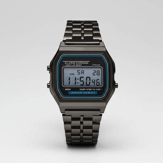 Gold-Toned Stainless Steel Digital Watch (Copy)