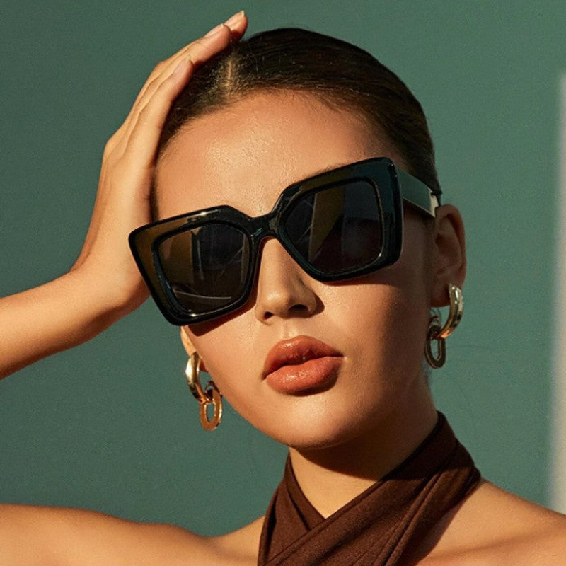 Oversized Square Retro Sunglasses
