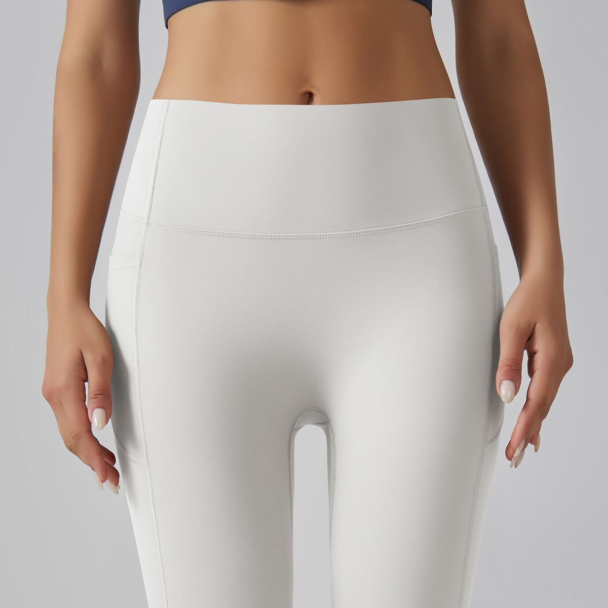 High-Waisted Fitness Leggings with Side Pocket