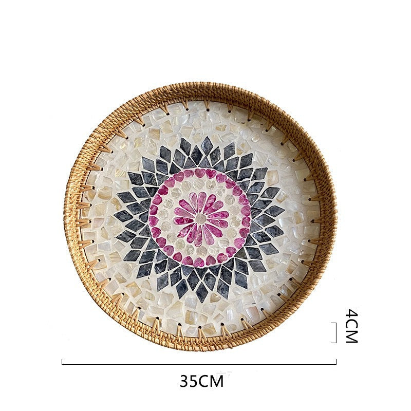 Handmade Rattan Service/Storage Tray