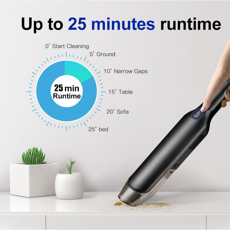 13KPa High-Suction Portable USB Cordless Car Vacuum Cleaner for Dry and Wet Cleaning