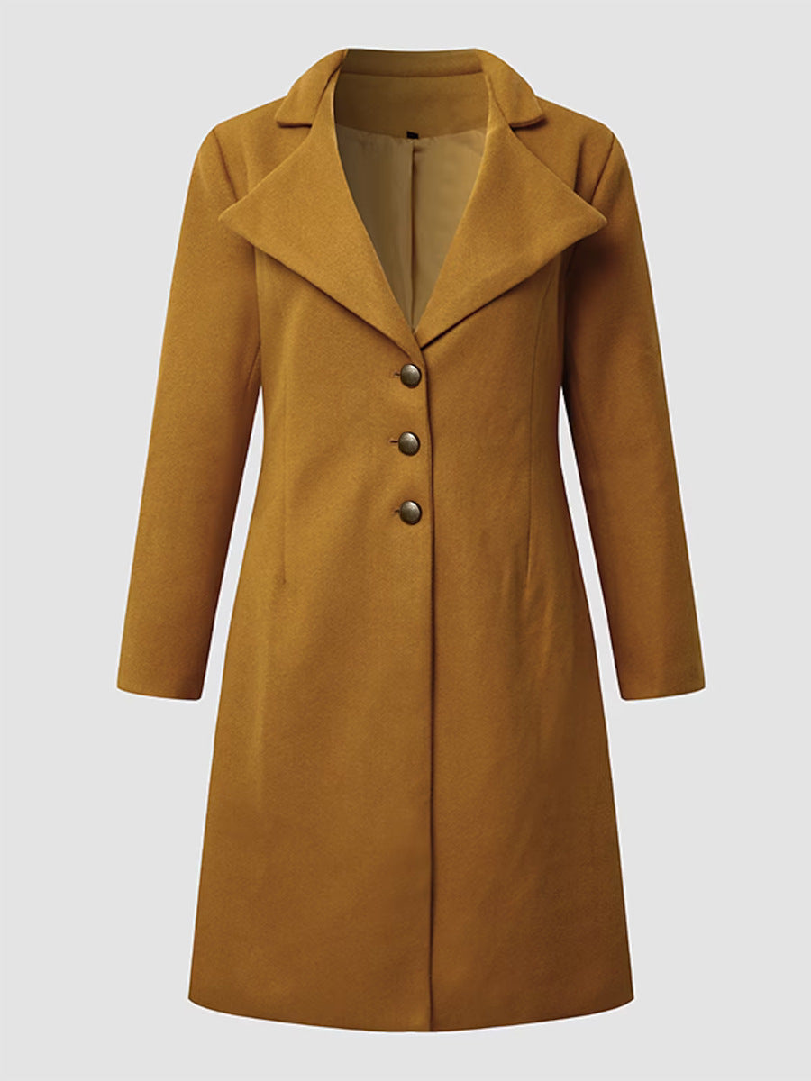 Wool-Blend Slim-Fit Coat