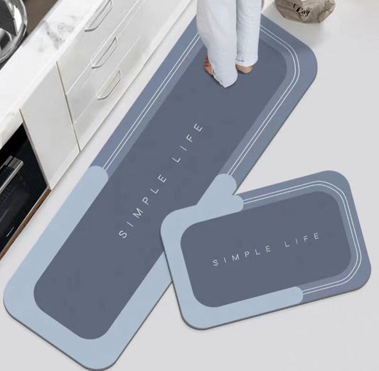 Waterproof Absorbant Kitchen Floor Mat, Non-Slip, Dirty-Resistant