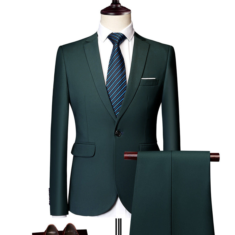 Men's Two-piece Business Casual Suit