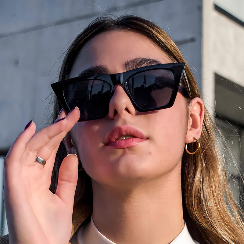 Cat-Eye Oversized Sunglasses
