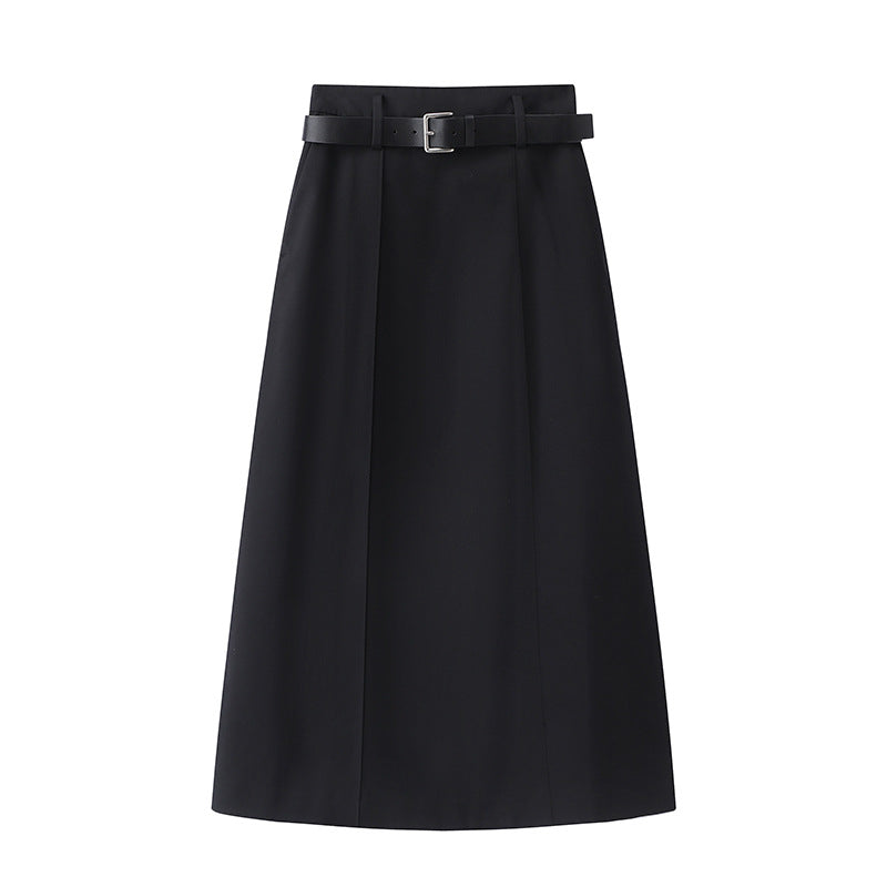 High-Waisted Loose-Fitting Maxi Skirt