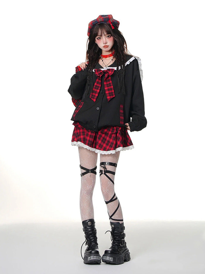 Genuine Leather Gothic Platform Combat Boots – Unisex