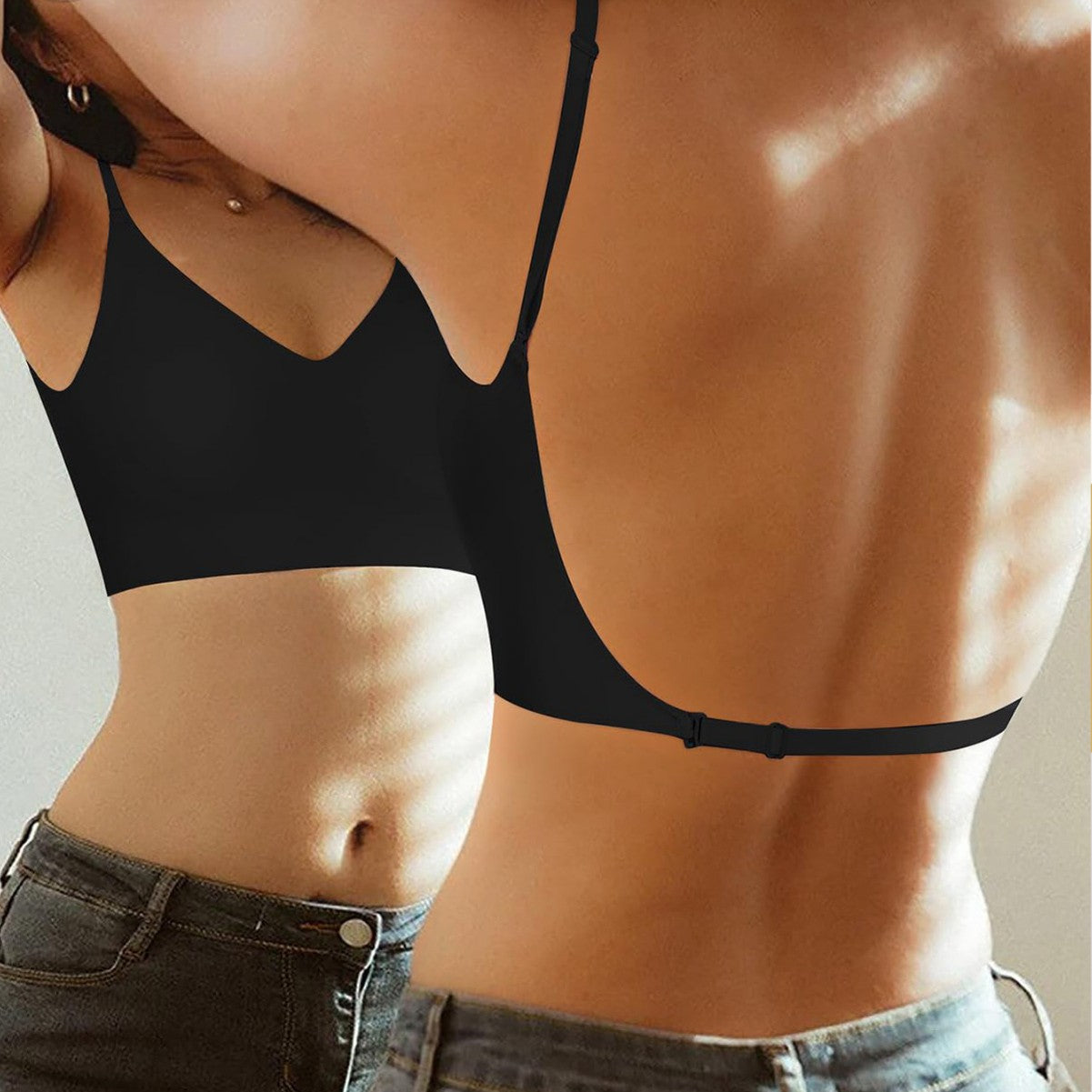 Seamless Low-Back Bralette