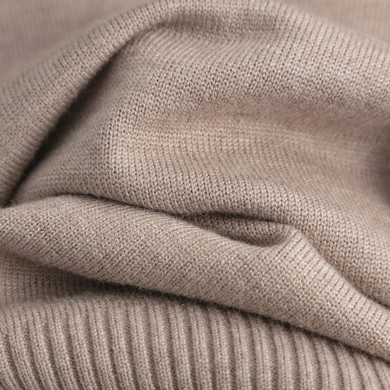 Oversized Wool Turtleneck Sweater