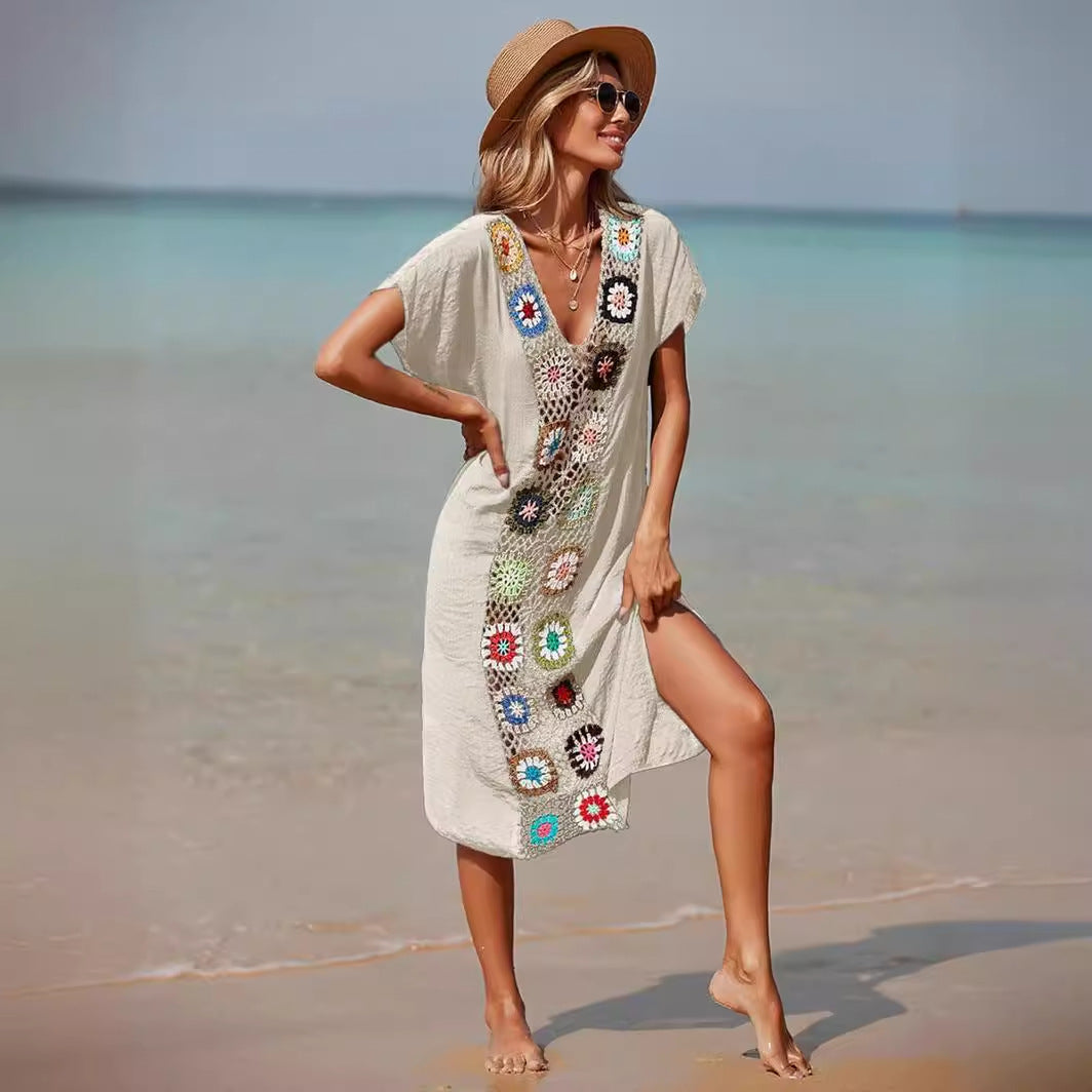 Caftan-Style Boho Beach Cover-Up