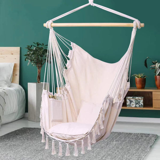 Nordic Style Swinging Hammock Chair, Outdoor/Indoor