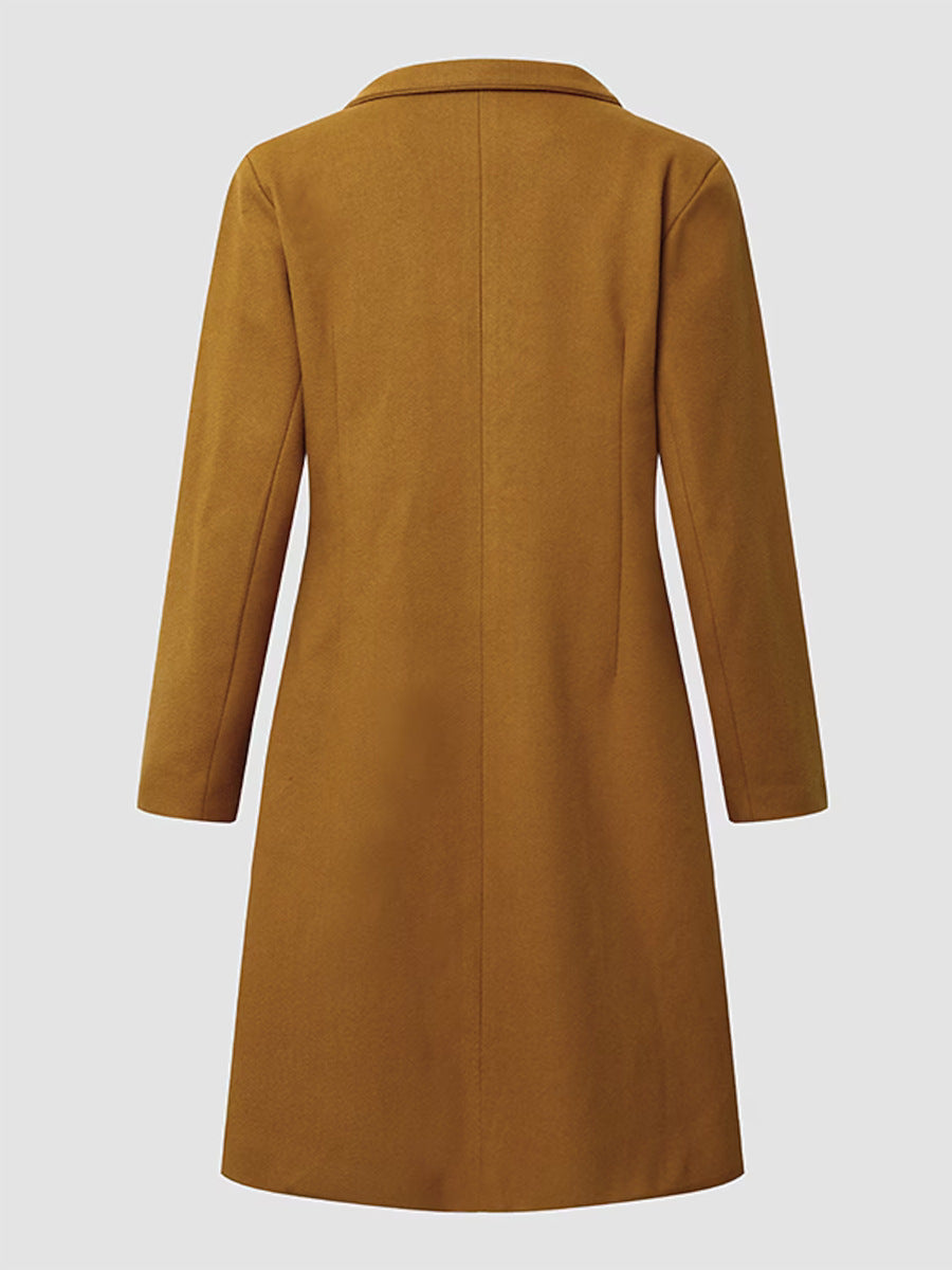 Wool-Blend Slim-Fit Coat