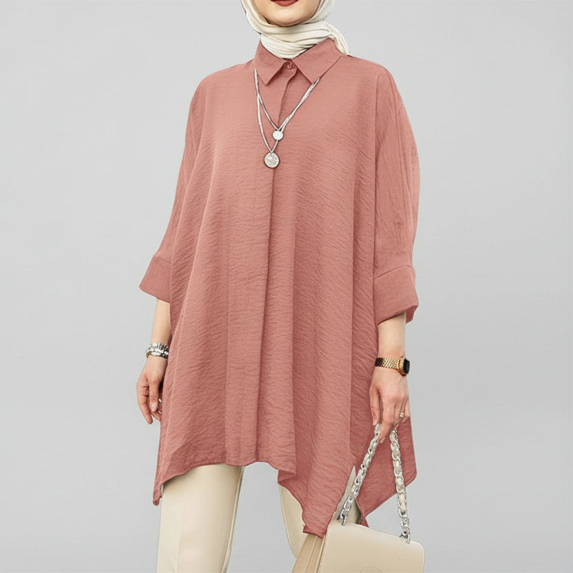 Oversized Asymmetrical Blouse