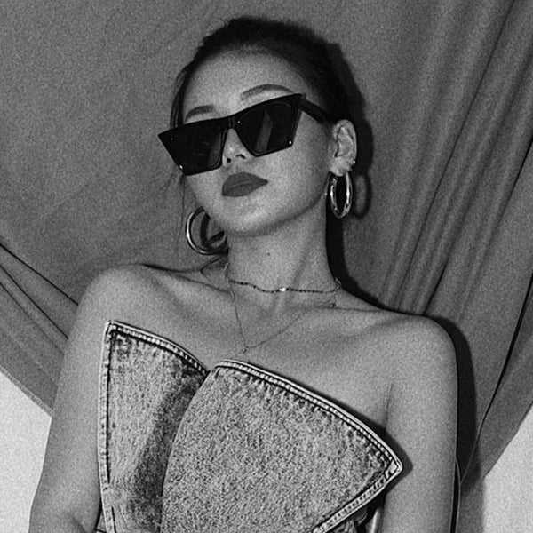 Cat-Eye Oversized Sunglasses