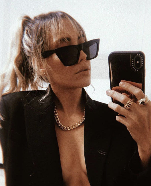 Cat-Eye Oversized Sunglasses