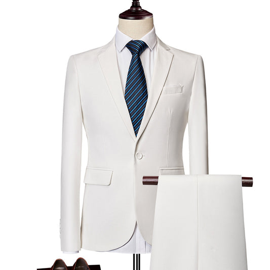 Men's Two-piece Business Casual Suit