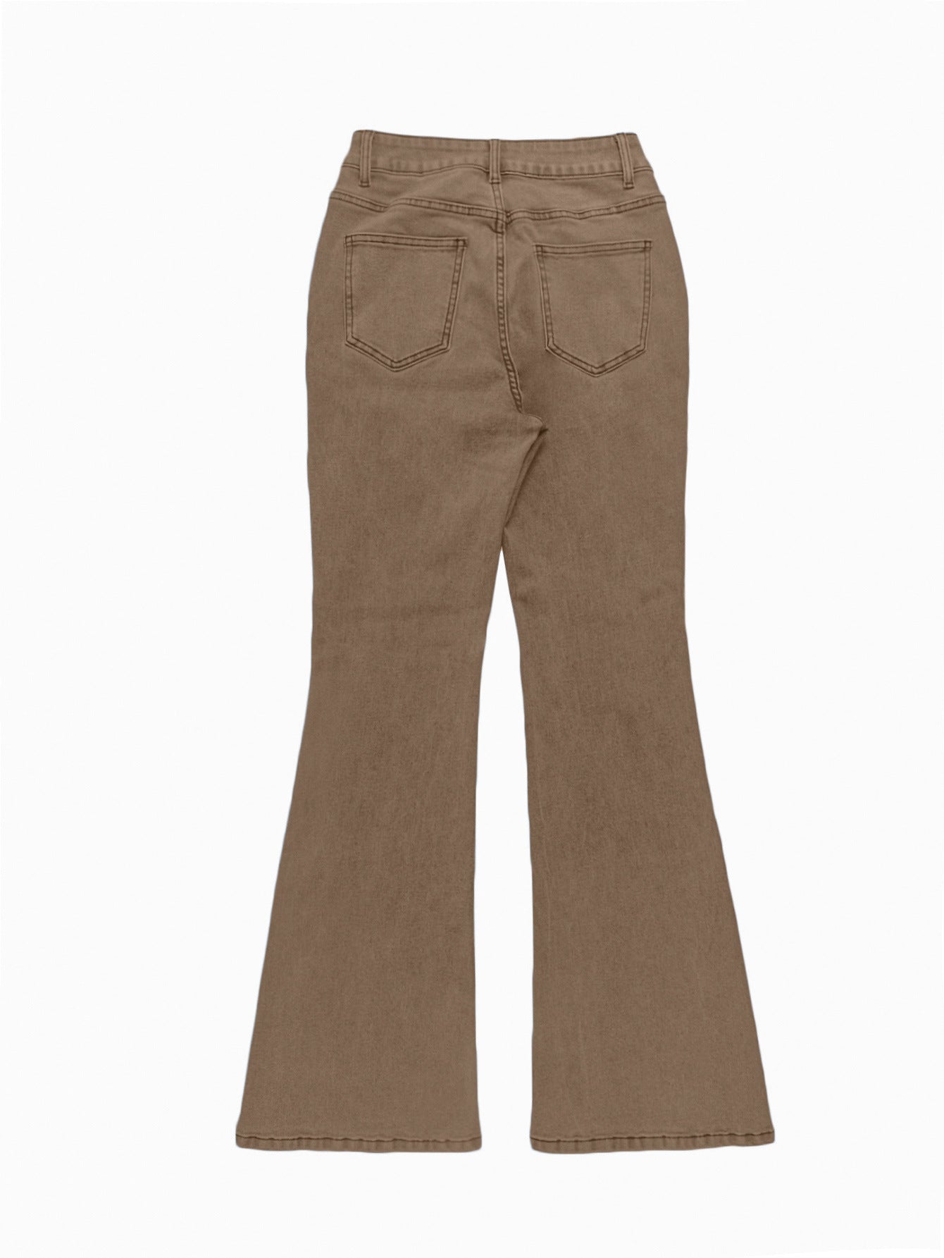 High-Waisted Stretch Flared Jeans