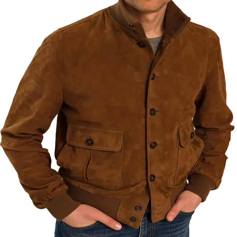 Men's Slim-Fit Bomber Jacket