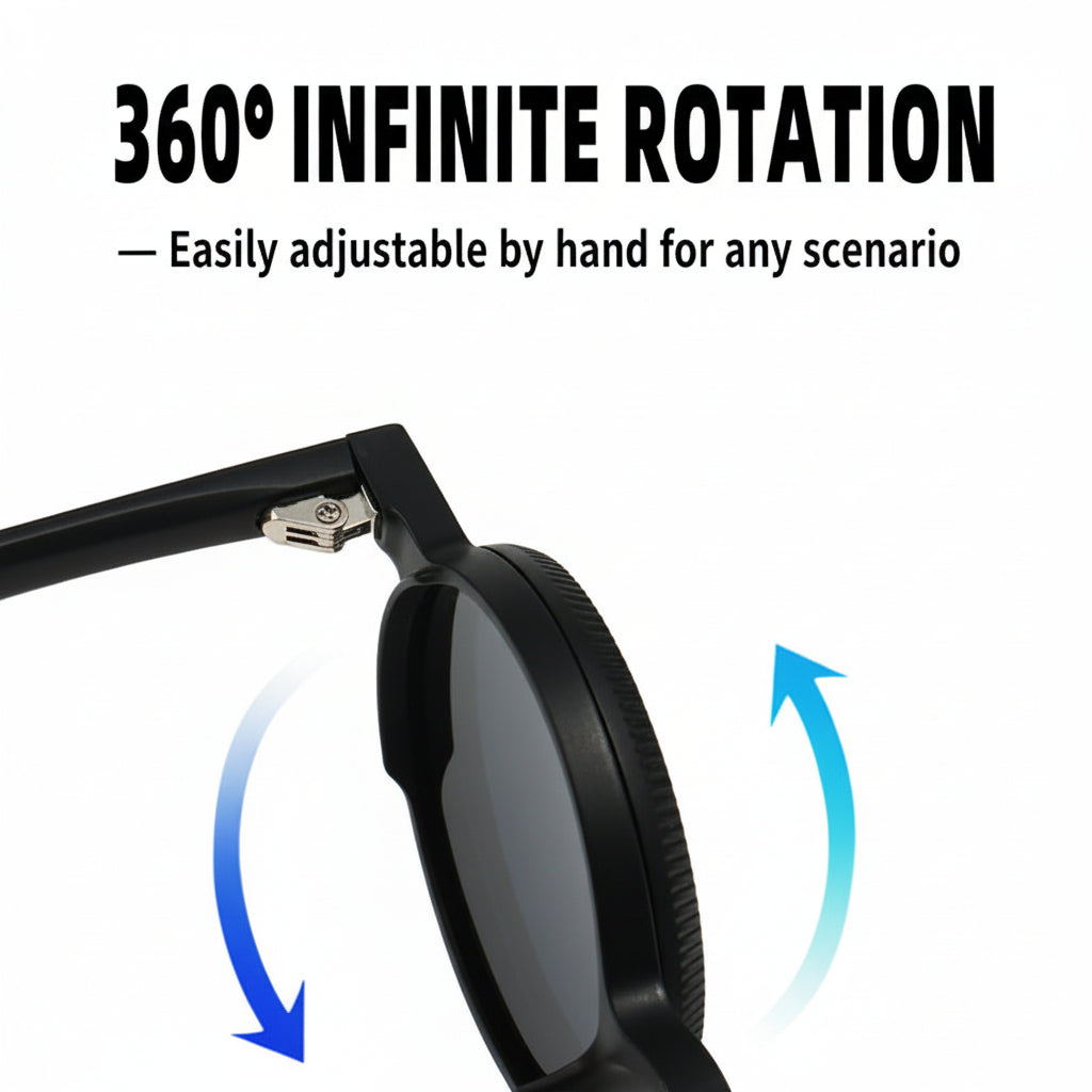 Adjustable-Tint Polarized Sunglasses