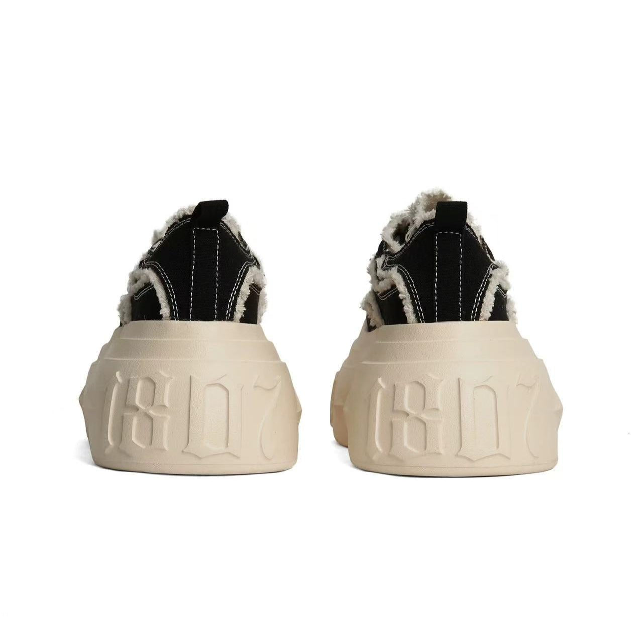 Gothic Canvas Platform Sneakers