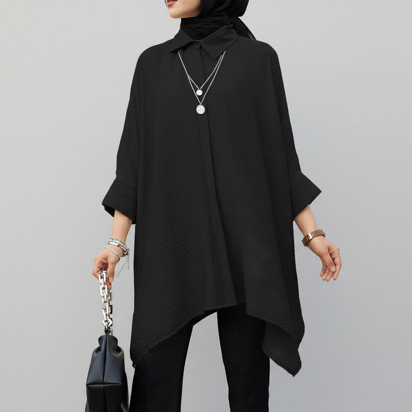 Oversized Asymmetrical Blouse
