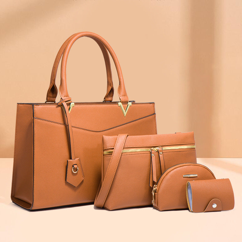 4-Piece Leather Handbag Set