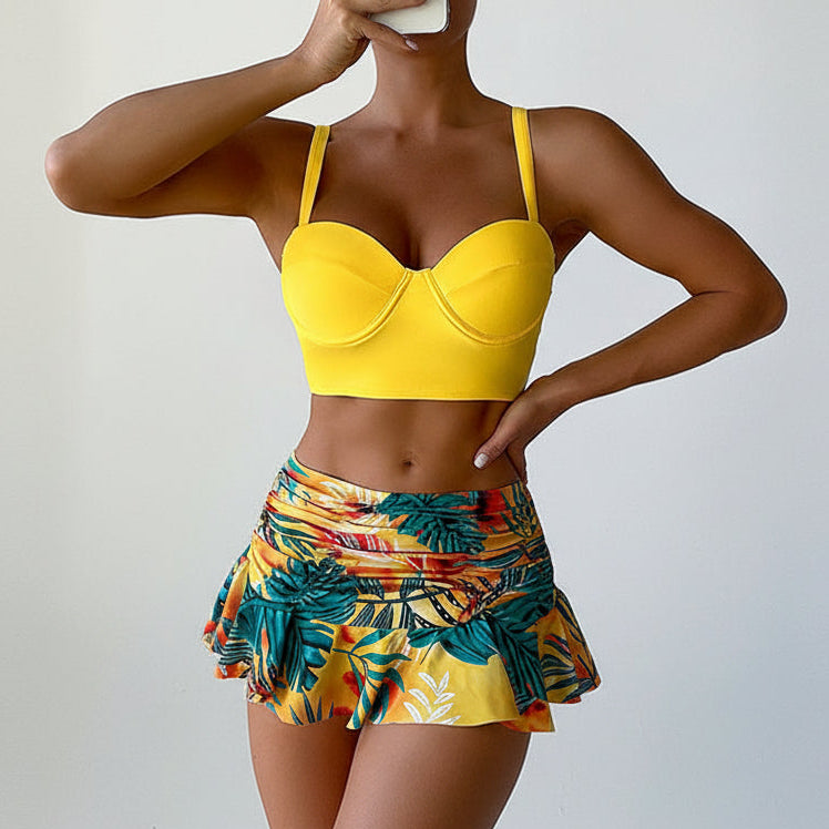 2-Piece Tropical Bikini Set