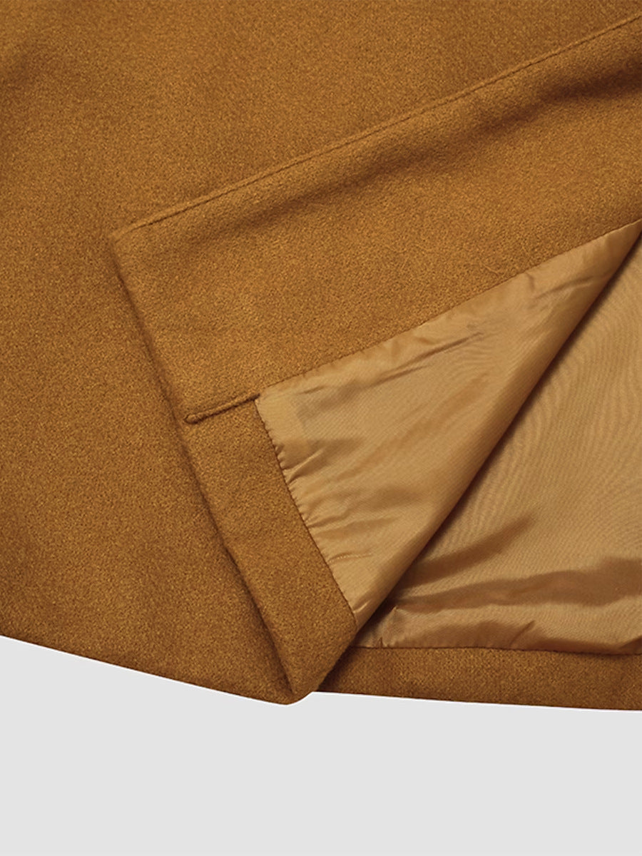 Wool-Blend Slim-Fit Coat