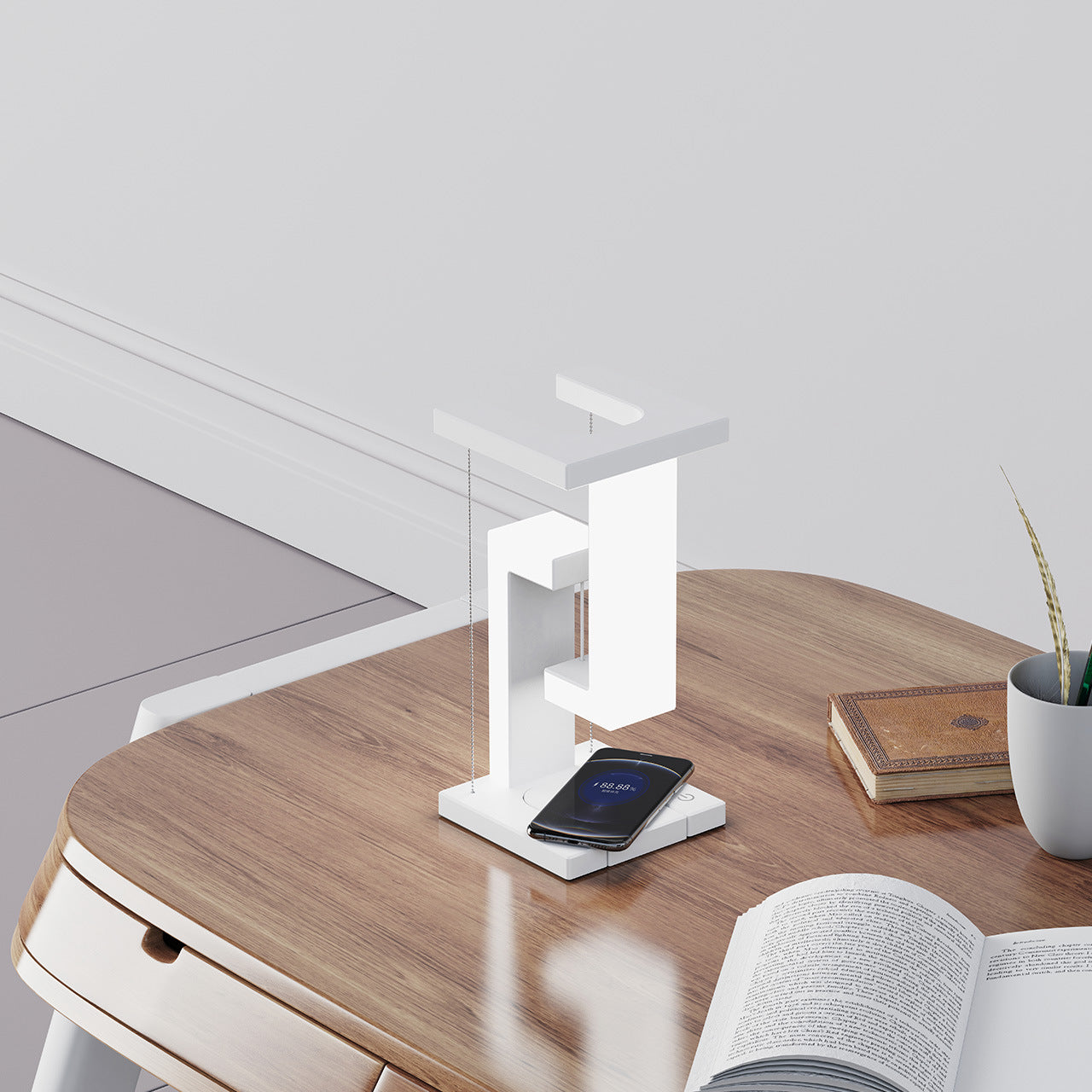 Suspension Anti-Gravity Wireless Charging LED Table Lamp