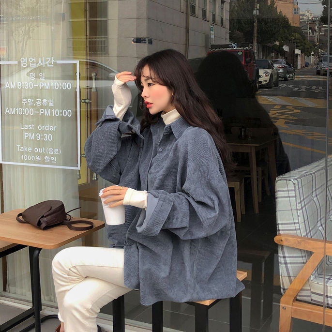 Oversized Corduroy Blouse