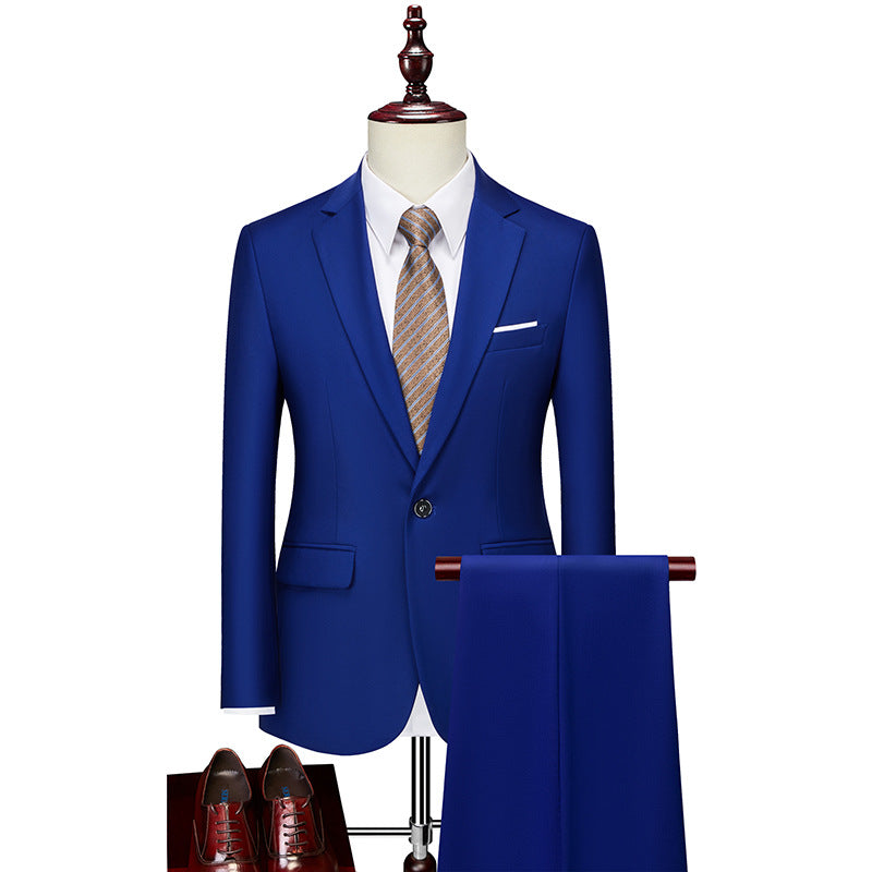 Men's Two-piece Business Casual Suit