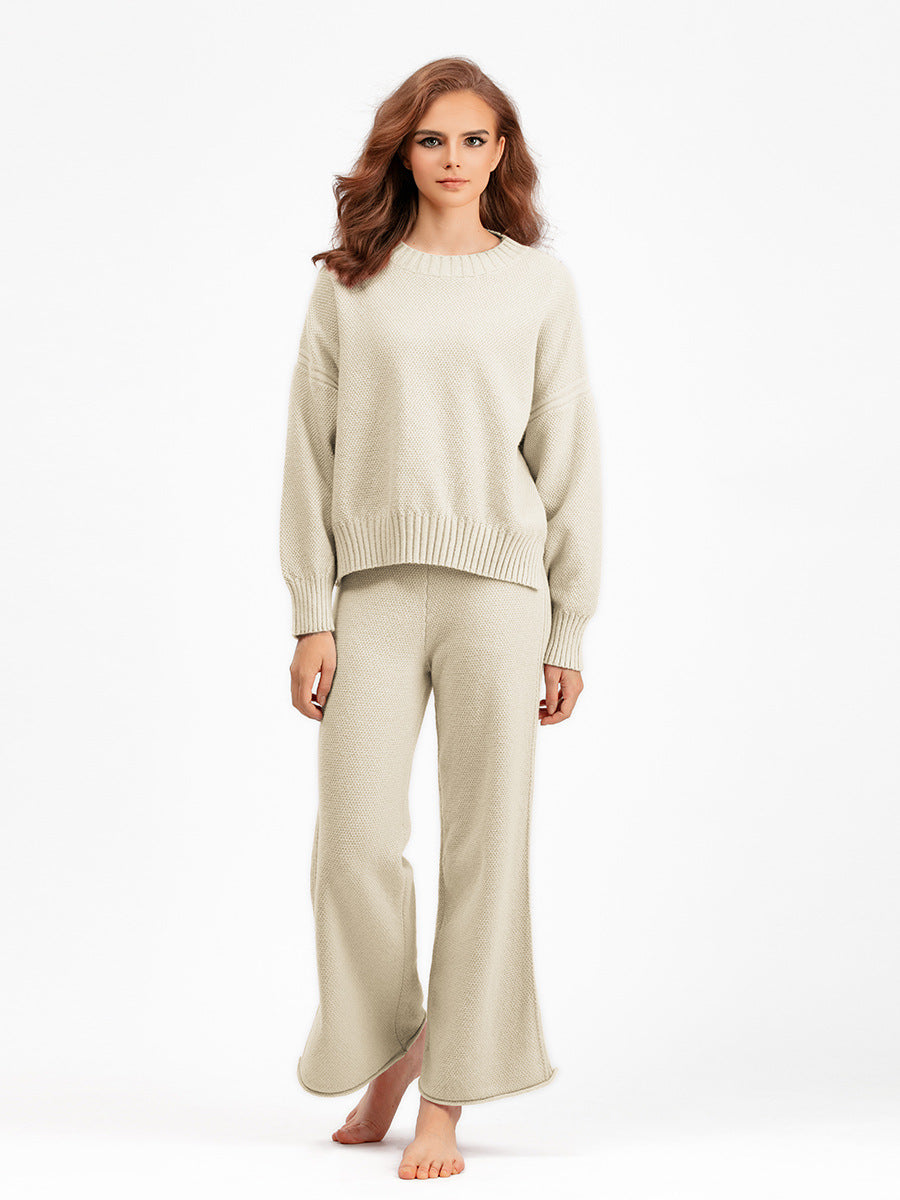 2-Piece Women's Knitted Sweater & Pants