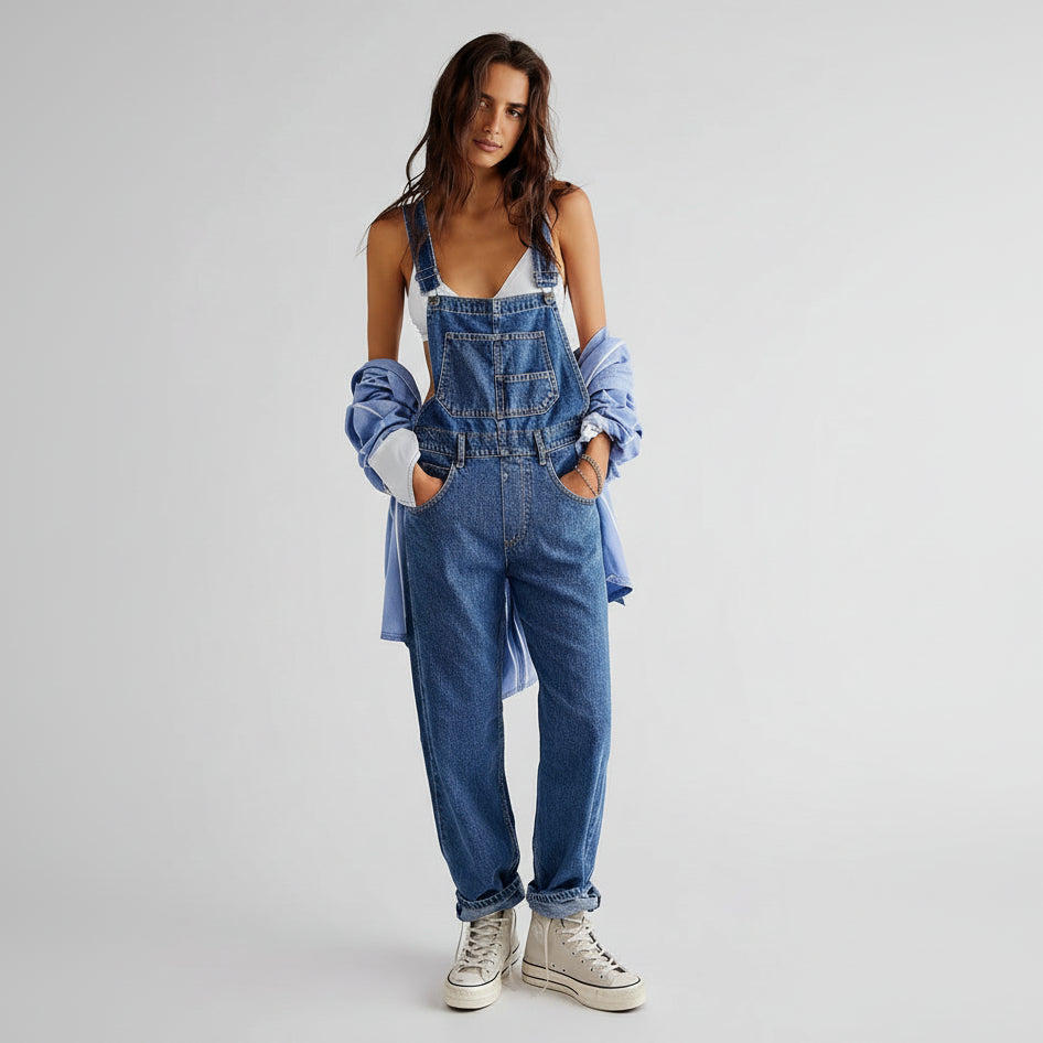 Women's Denim Bib Overalls