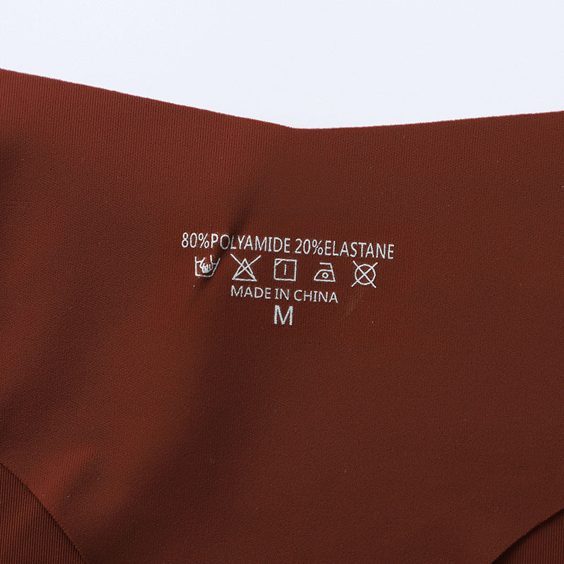 Low-Waist Ice Silk No-Show Thong