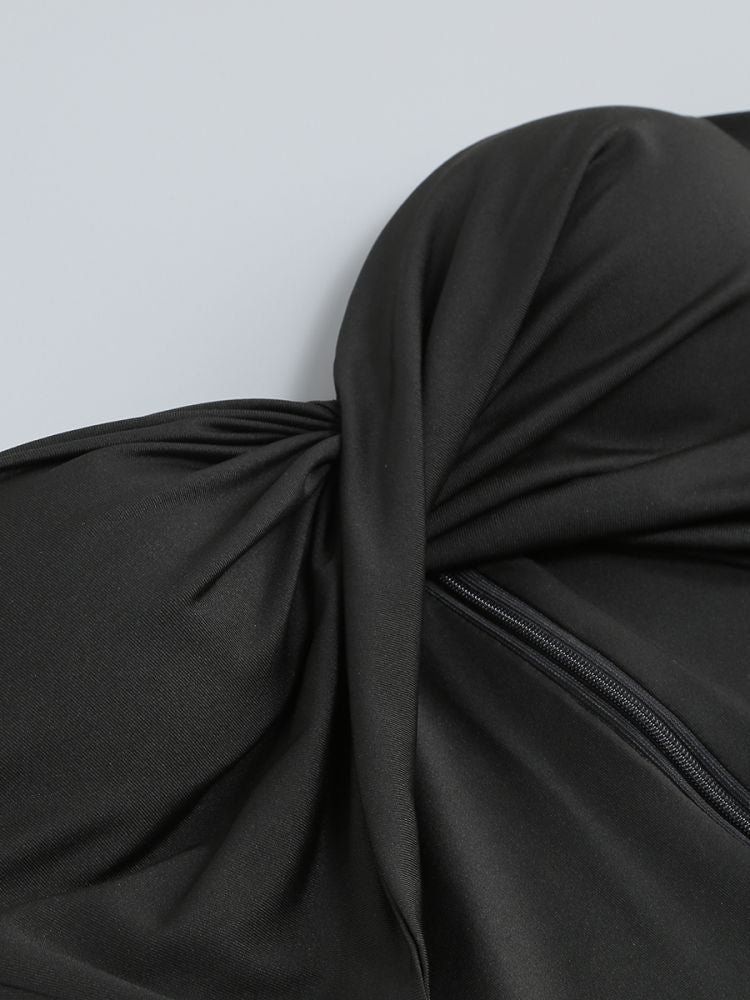 Cut-Out Twist-Front Maxi Dress